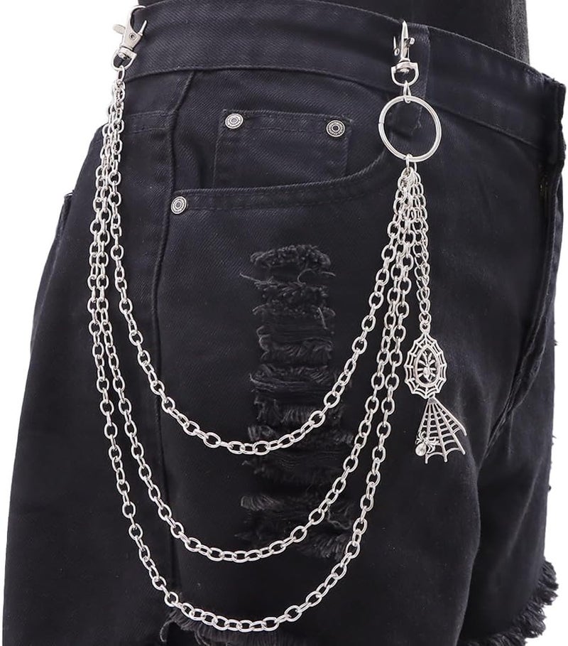 BOOSTIQ Pant Chains for Men Women Punk Rock Pocket Chains Turquoise Wallet Chain Western Country Cowboy Wallets Chain for Men - Image 3